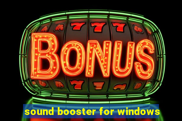 sound booster for windows